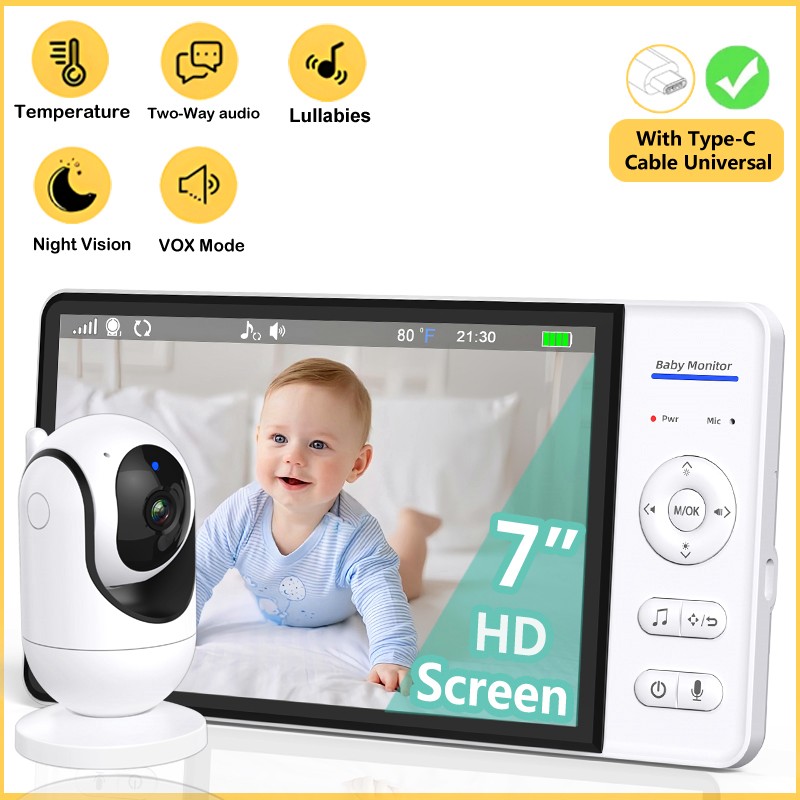 Zoom Audio Music - Hiçbir WiFi 7 Inç Bebek Monitörü