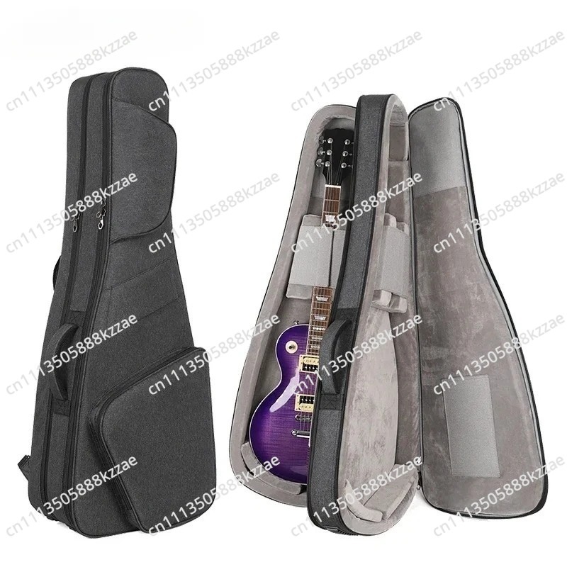 Case Guitar Gig Bag - Çift Elektrik Gitar Çantası Yumuşak Kılıf