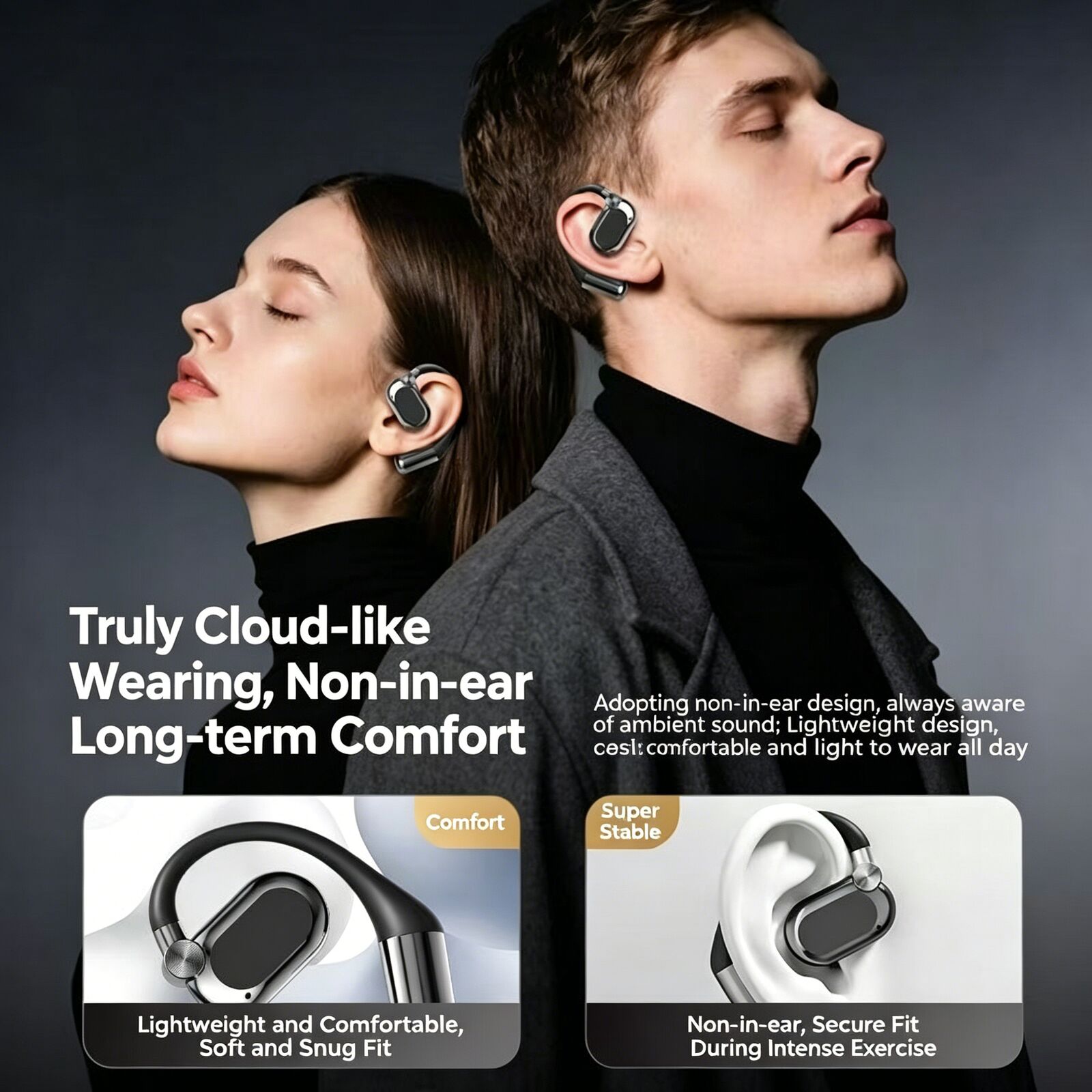 Açık Kulaklı Bluetooth Kulaklı - Contact Pickup Mic incelemesi ve fiyatı