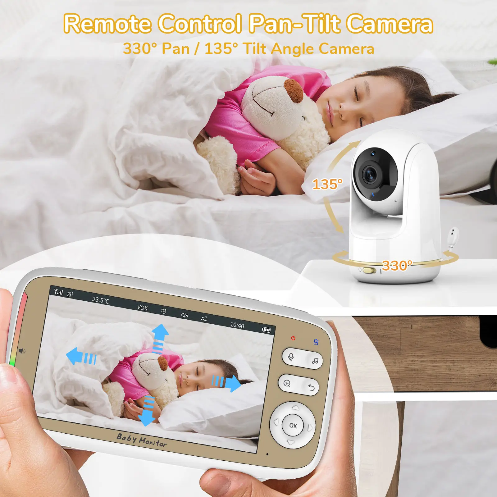 5 İnç Bebek Monitörü 3X Zoom P - Zoom Audio Music incelemesi ve fiyatı